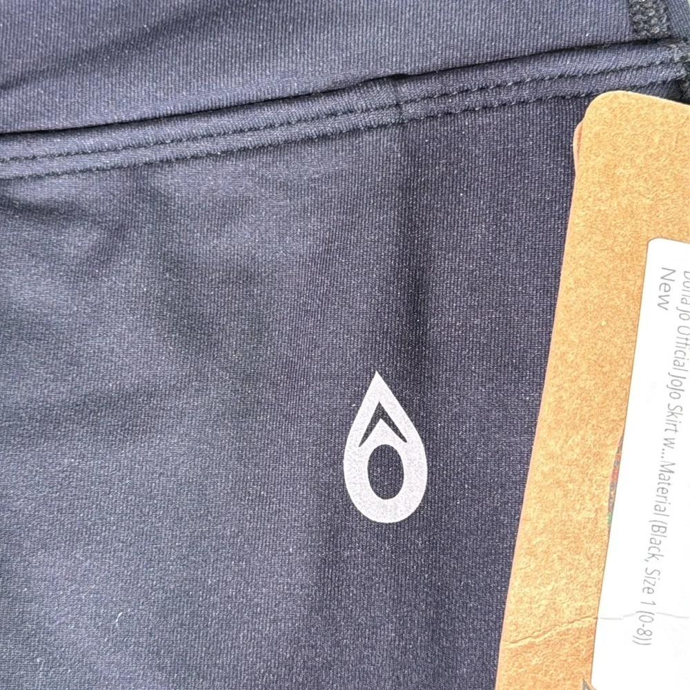 Donajo Black Athletic Skirt with Logo size‎ one new with tags